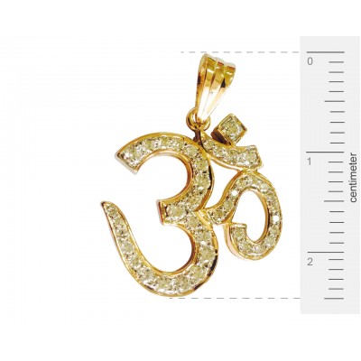 Impressive Diamond Om Pendant